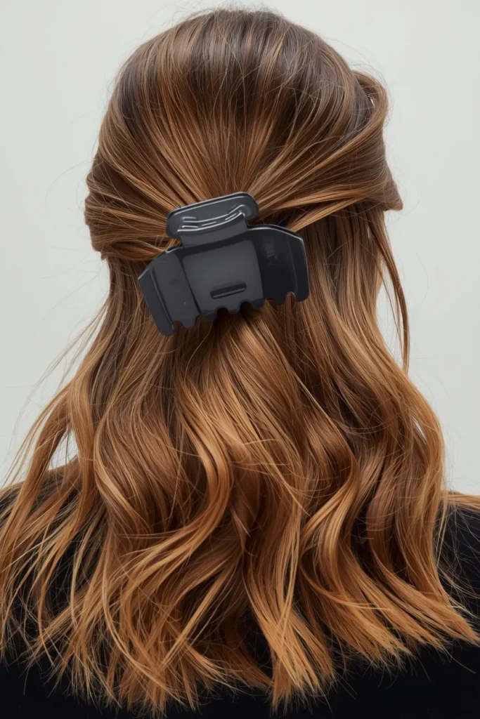 Textured Waves with a Claw Clip