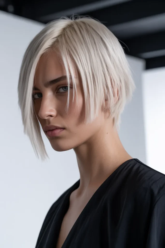 The Asymmetrical Medium Cut for Women Who Like to Stand Out