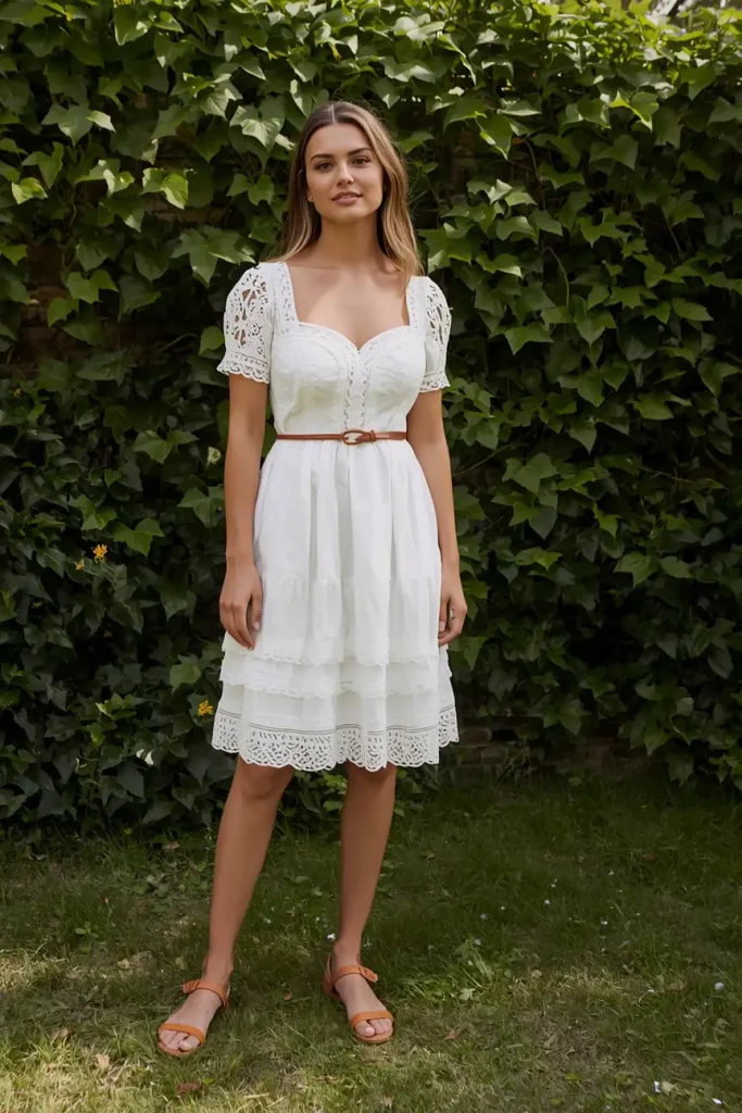 The Eyelet Dress That Brings Effortless Texture