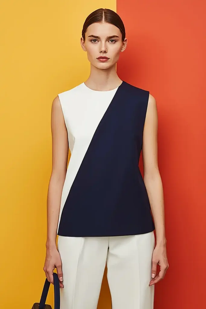 The High-Contrast Colorblock Top