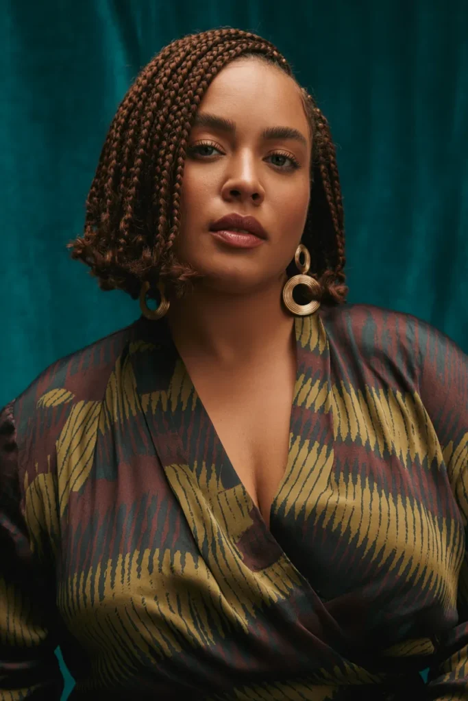 The Knotless Box Braid Bob