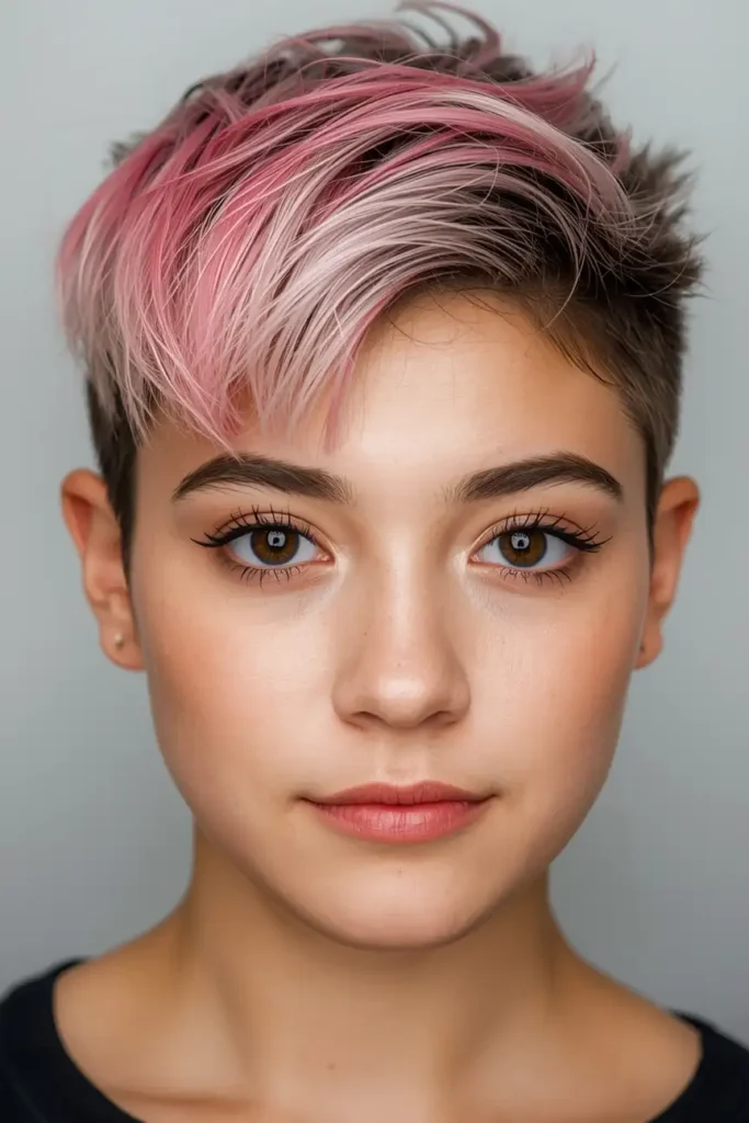 The Wolf Cut with a Pop of Color