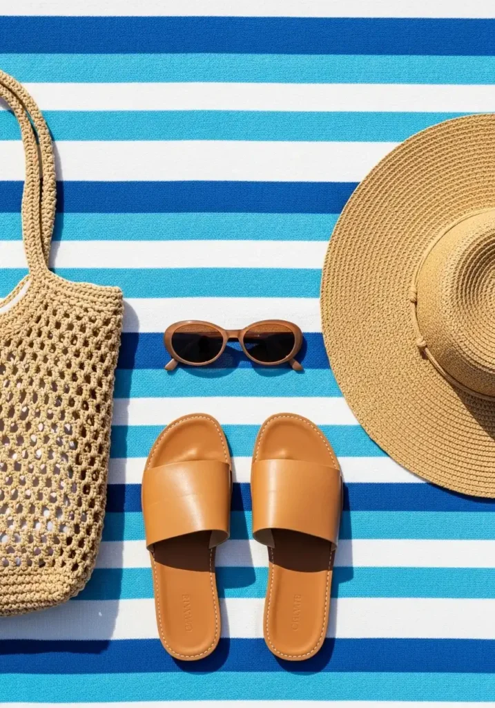 A Crochet Beach Bag and Accessories That Tie It All Together