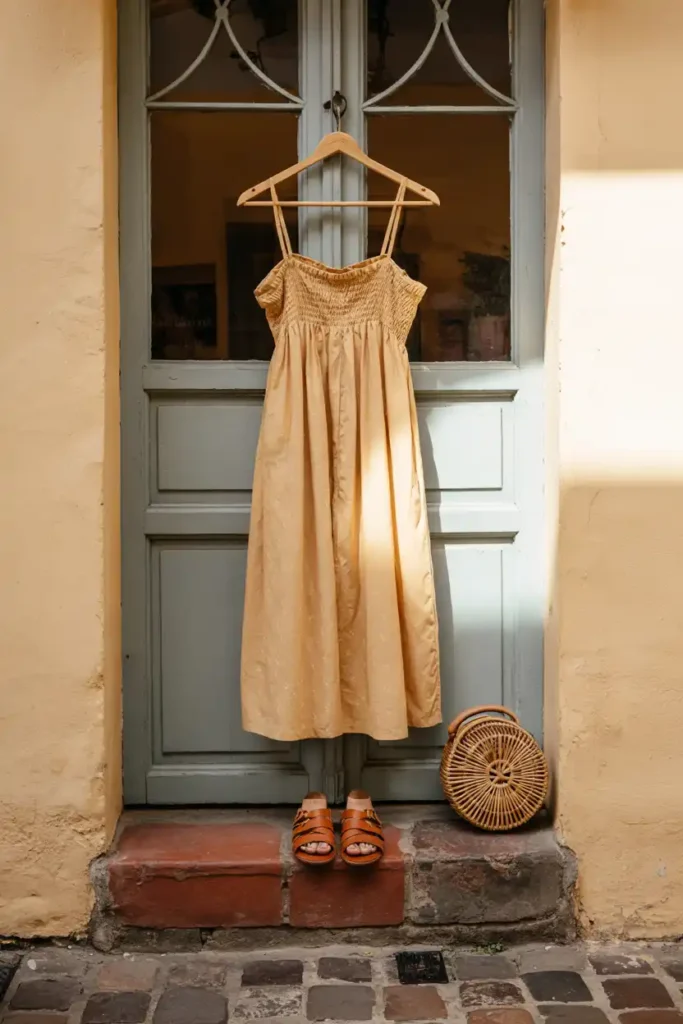 A Lightweight Sundress With Adjustable Straps