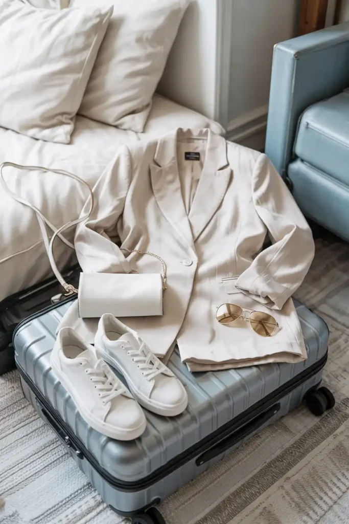 A Matching Linen Shorts Set for Embarkation Day