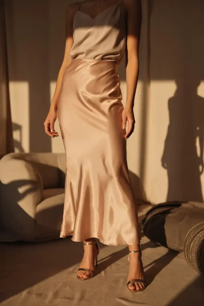 A Satin Slip Skirt That Doubles as a Going-Out Look
