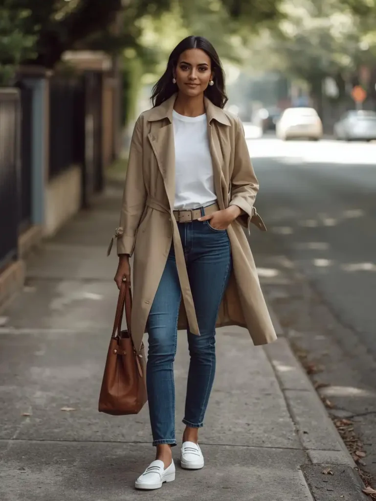 A Well-Fitted Trench Coat as the Star of the Look