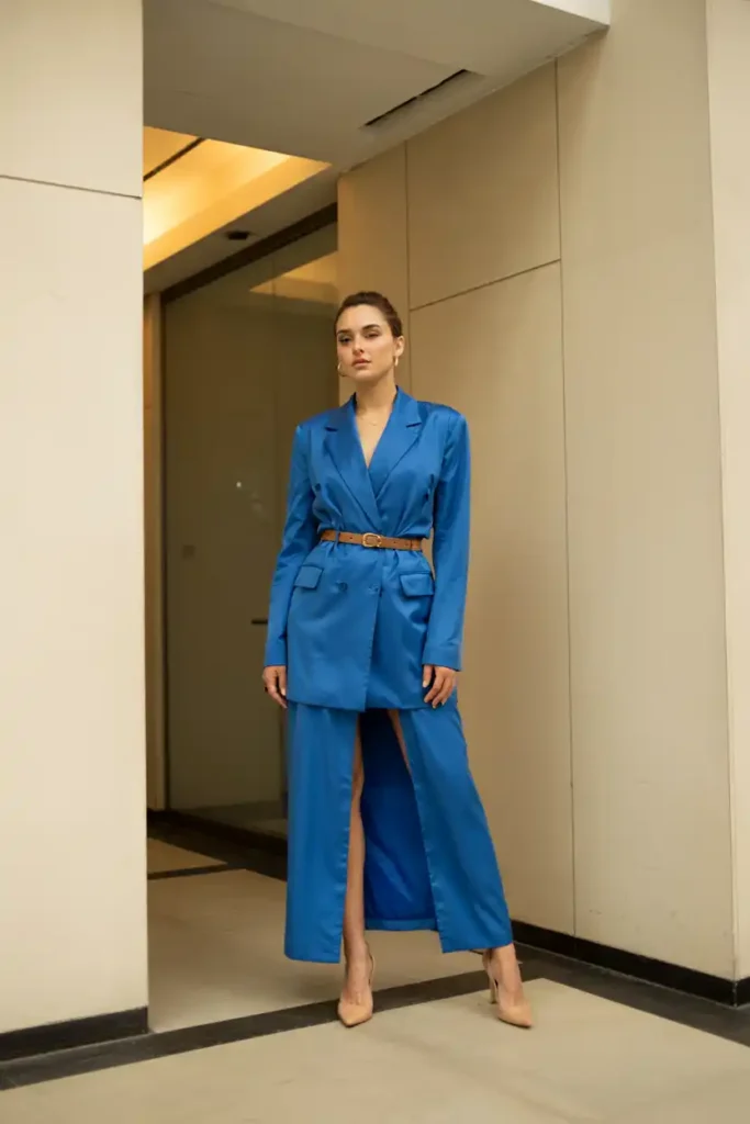 An Oversized Blazer as a Dress