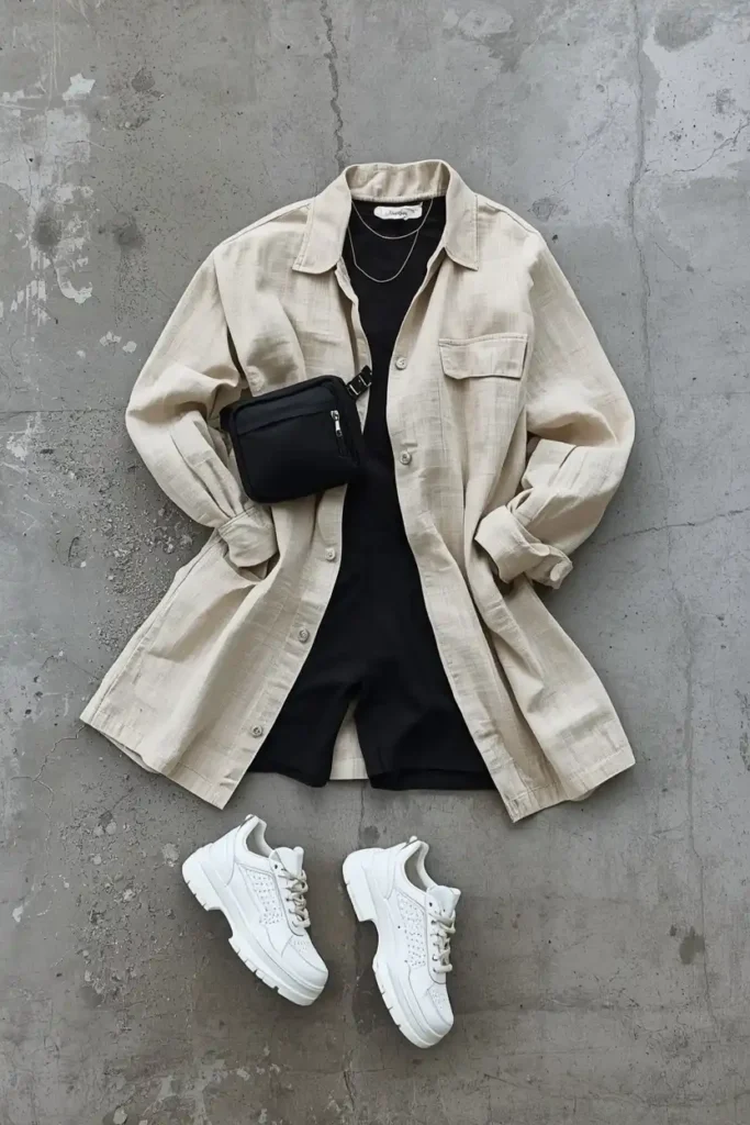 Bike Shorts with Long Tunic