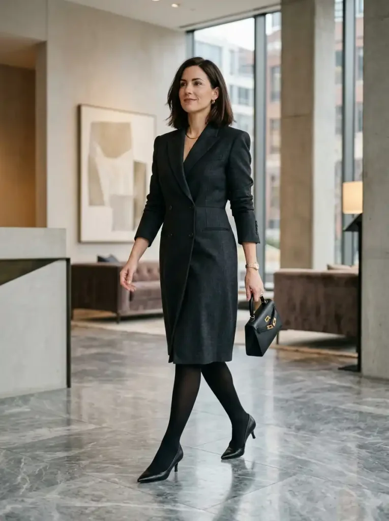 Blazer Dress for an All-In-One Office Solution