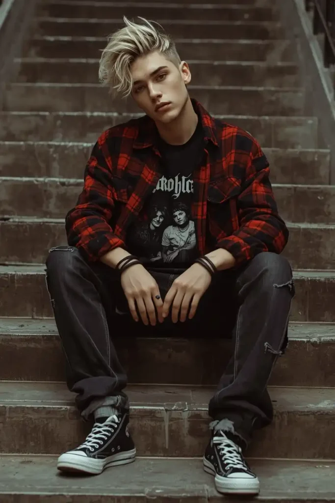 Bleached Hair and Grungy Flannels