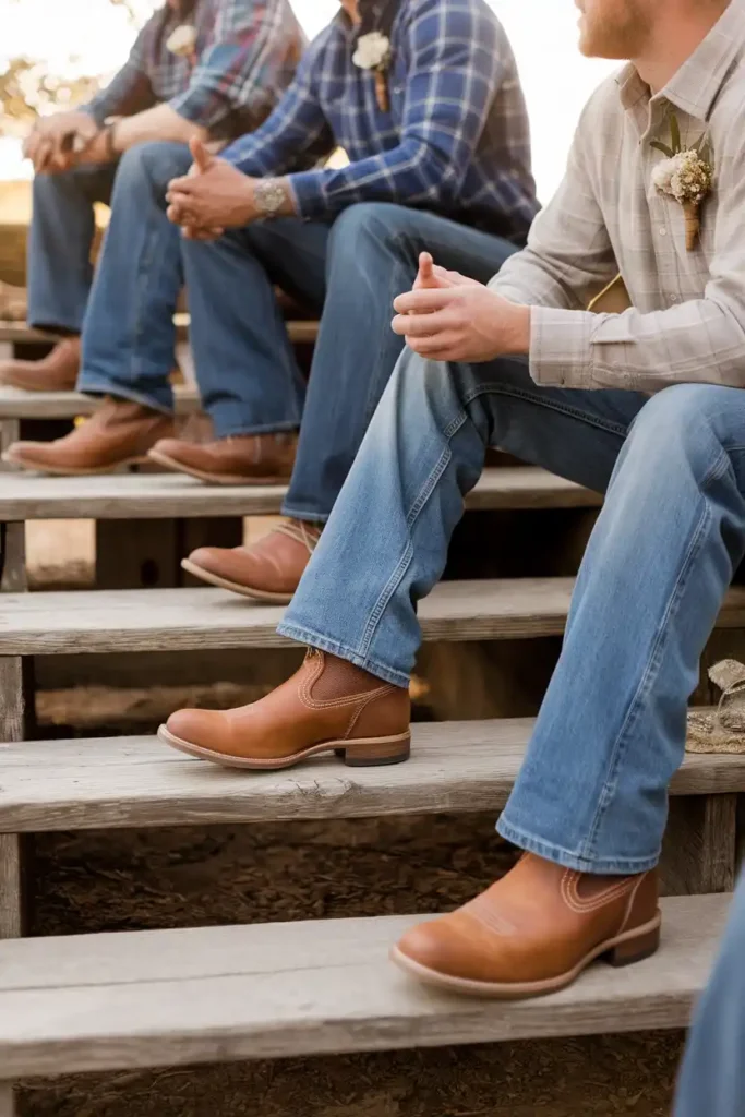 Bootcut Jeans with Worn-In Roper Boots