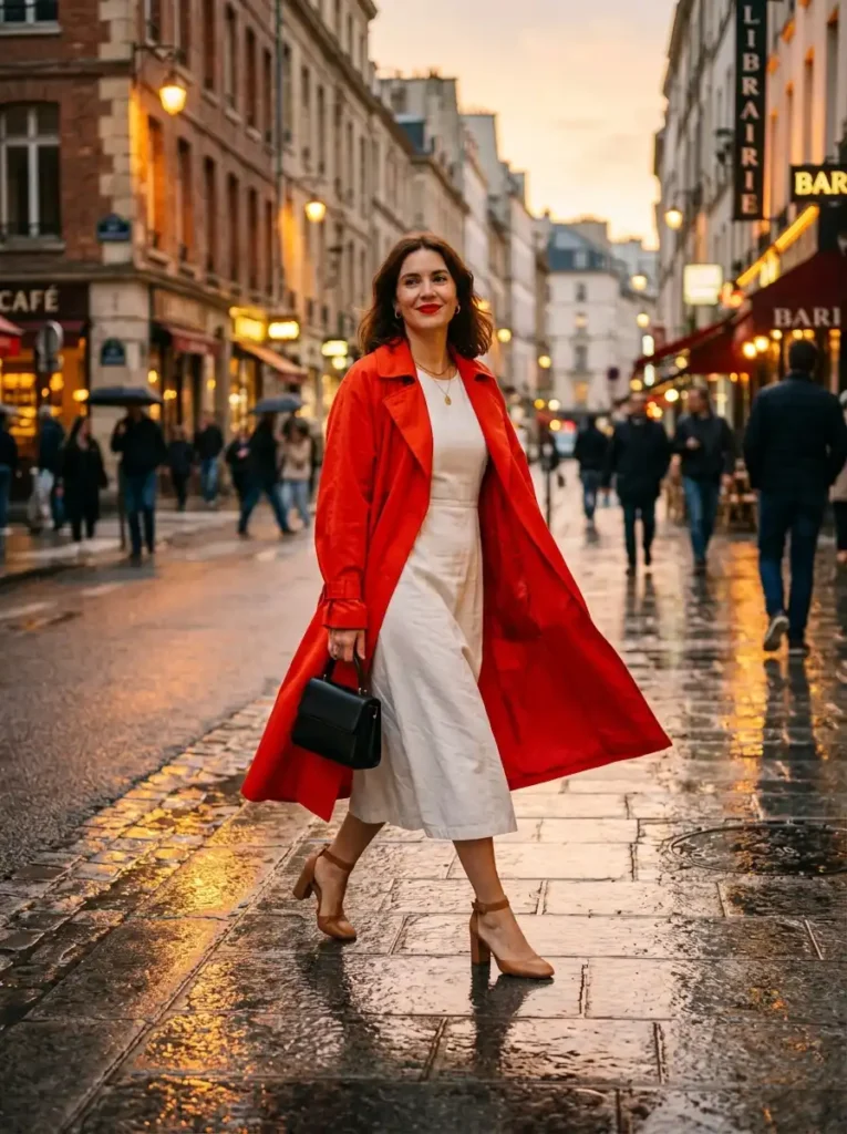 Bright Trench Coats for Cool Spring Evenings
