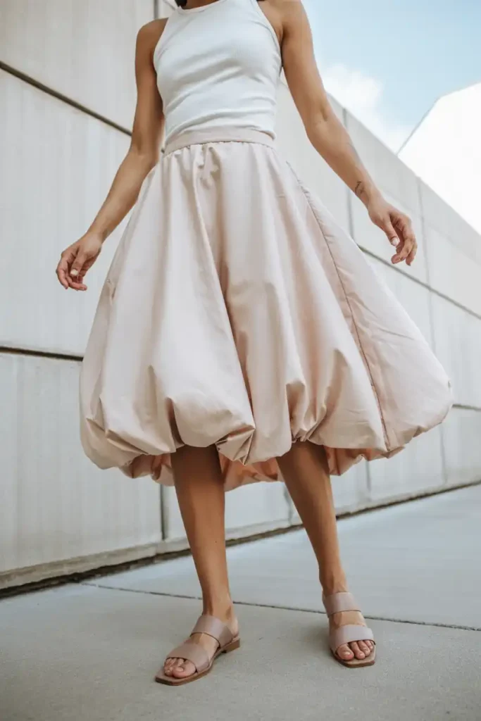 Bubble Hem Skirt That Feels Playful Without Trying Too Hard