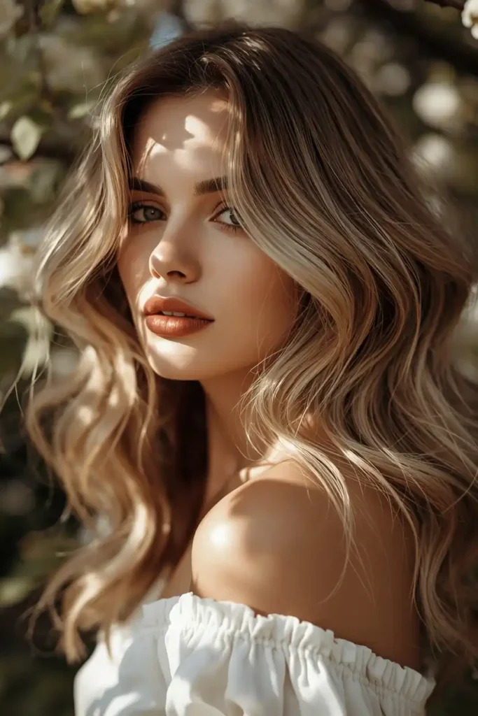 Buttery Blonde Highlights for a Warm, Soft Spring Palette