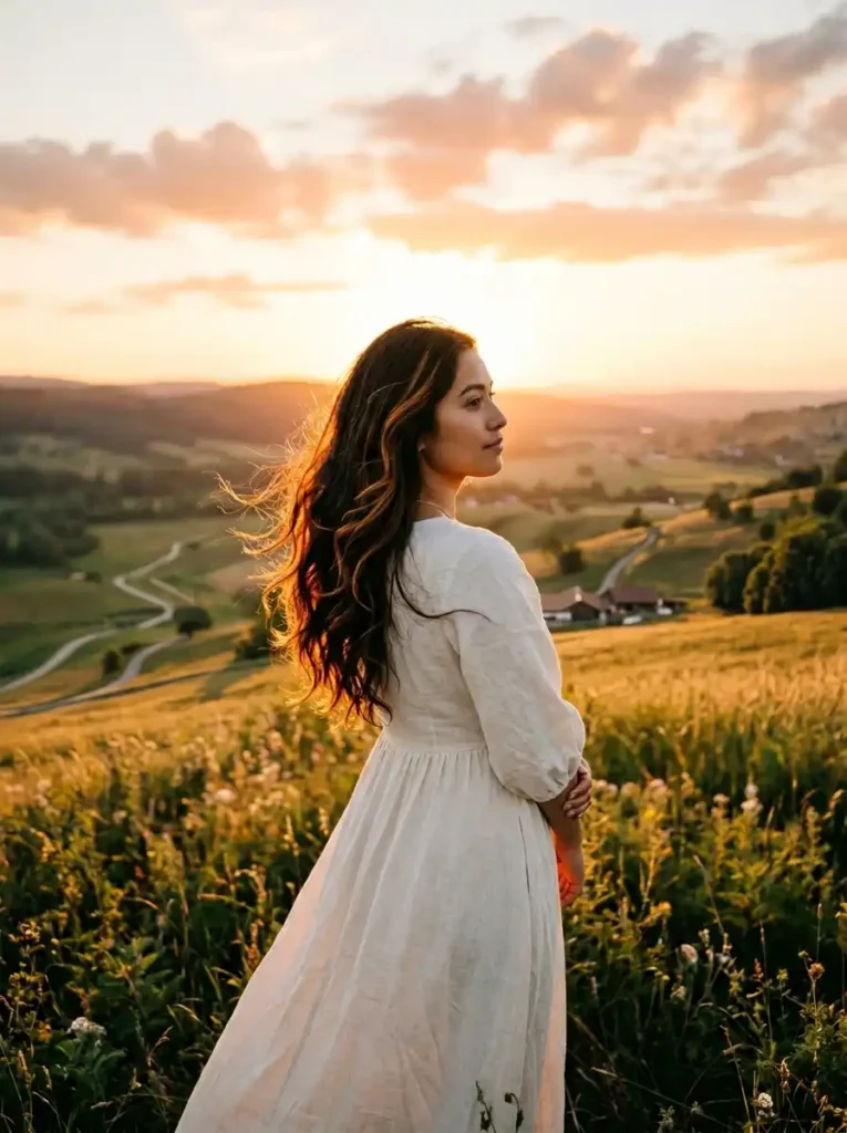 Caramel Highlights for Dark Hair Inspired by Golden Hour