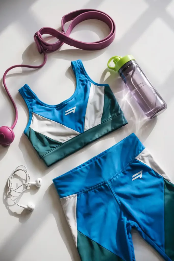 Color-Block Set for High-Energy Cardio Dance Classes