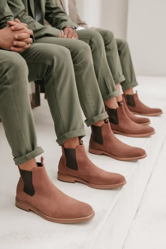 Colored Denim with Matching Tonal Boots