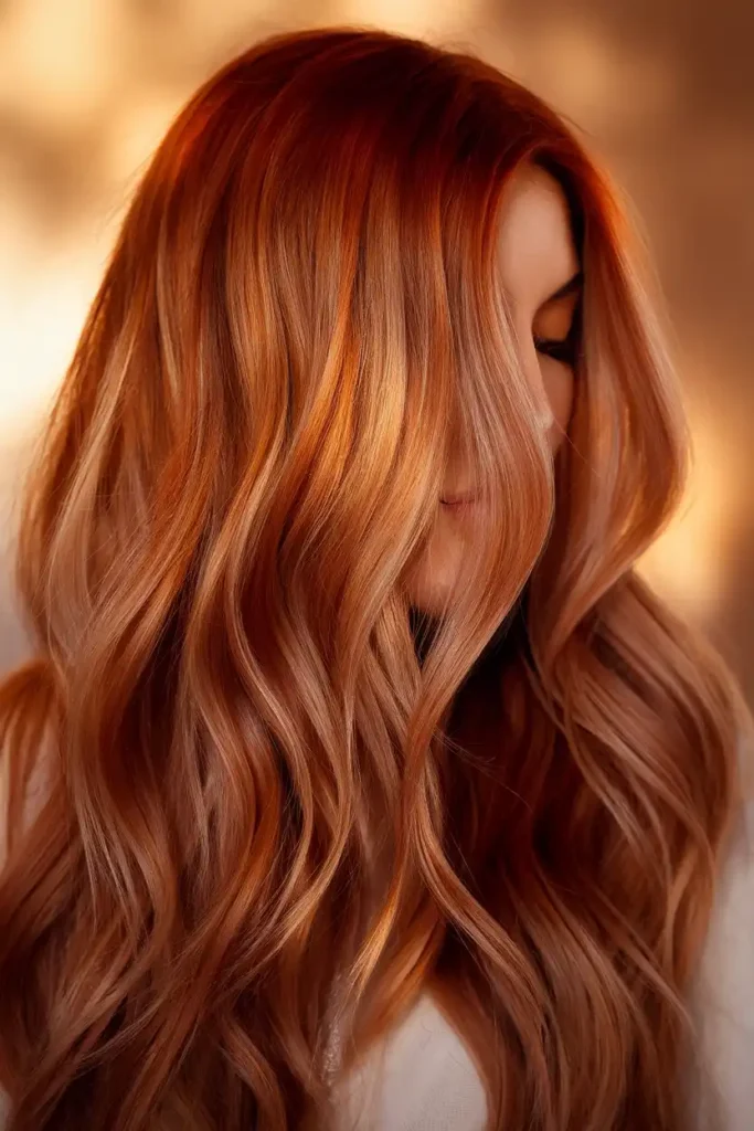 Copper Balayage That Catches Every Ray of Light