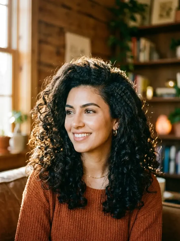 Crimped Curls With a Y2K Twist That Actually Works on Natural Texture