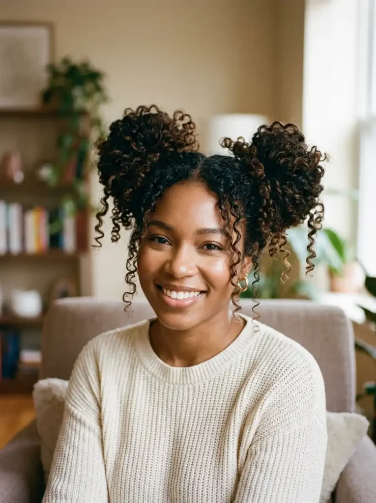 Curly Pigtail Buns That Hit Different in 2026