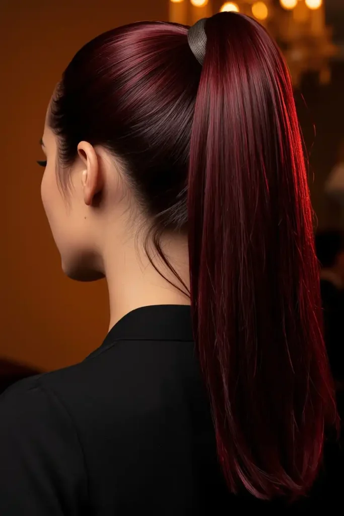 Deep Mahogany for a Rich, Confident Fall Statement