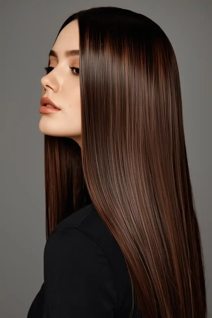 Glossy Chocolate Brown for a Year-Round Classic