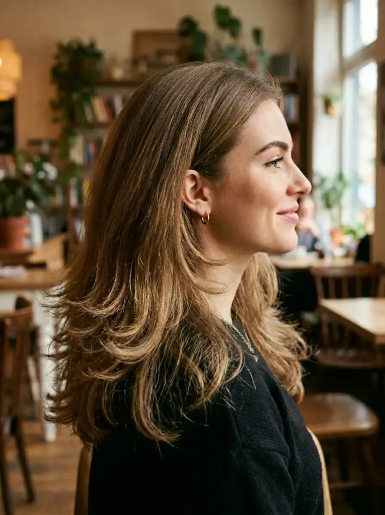 Heavy Bottom Layers for Thick Hair