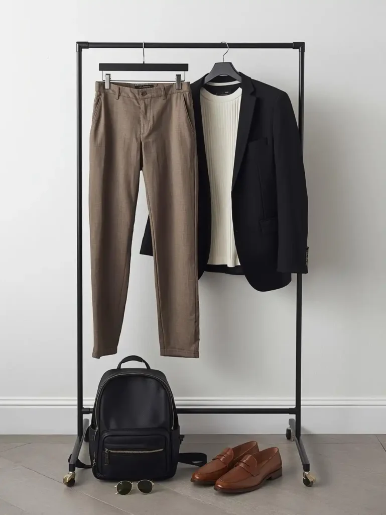 Joggers with a Structured Blazer