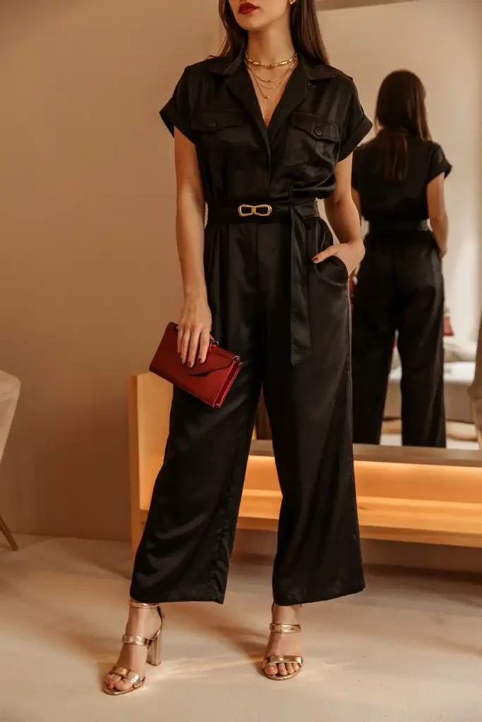 Jumpsuit Styled Up with the Right Accessories