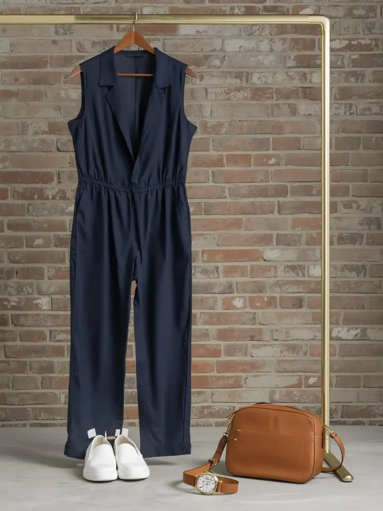 Jumpsuit with Minimal Hardware