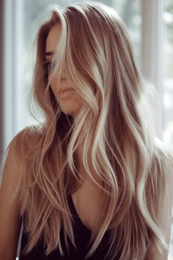 Long Mermaid Waves With Face-Framing Highlights