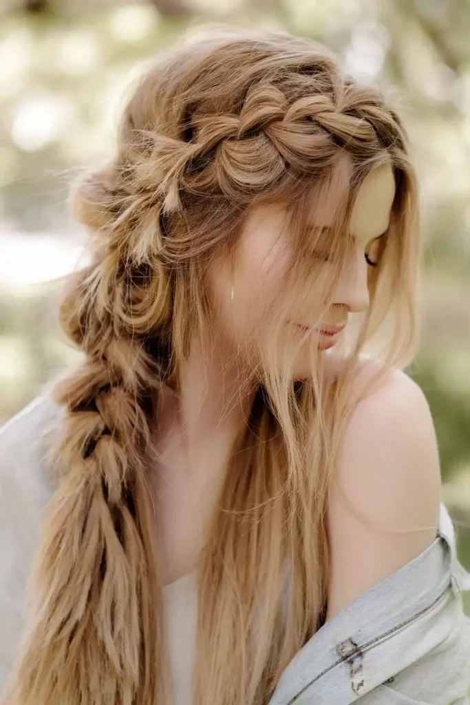Loose Braids That Add Length and Visual Interest