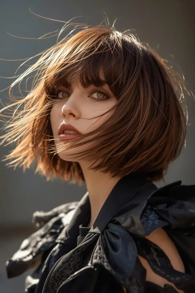 Modern Butterfly Cut for Round Faces