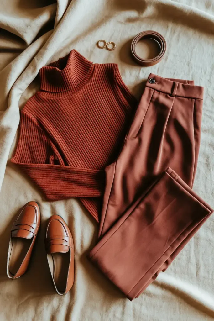 Monochromatic Earth Tone Outfit