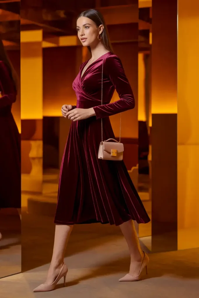 Rich Burgundy for an Autumn Celebration