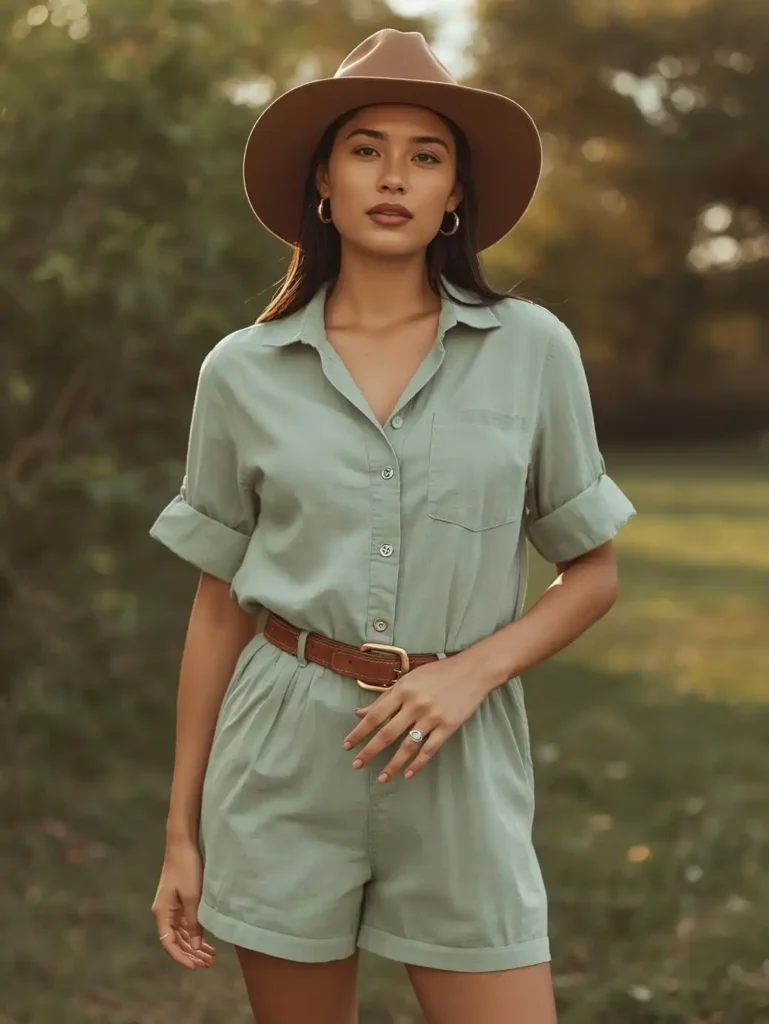 Romper With Western Accessories
