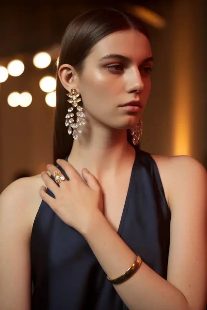12. Statement Jewelry Can Do the Heavy Lifting for Simpler Outfits