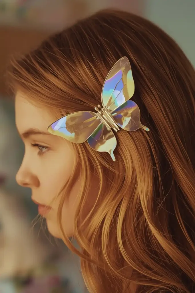 The Butterfly Clip Half-Up With Lifted Roots