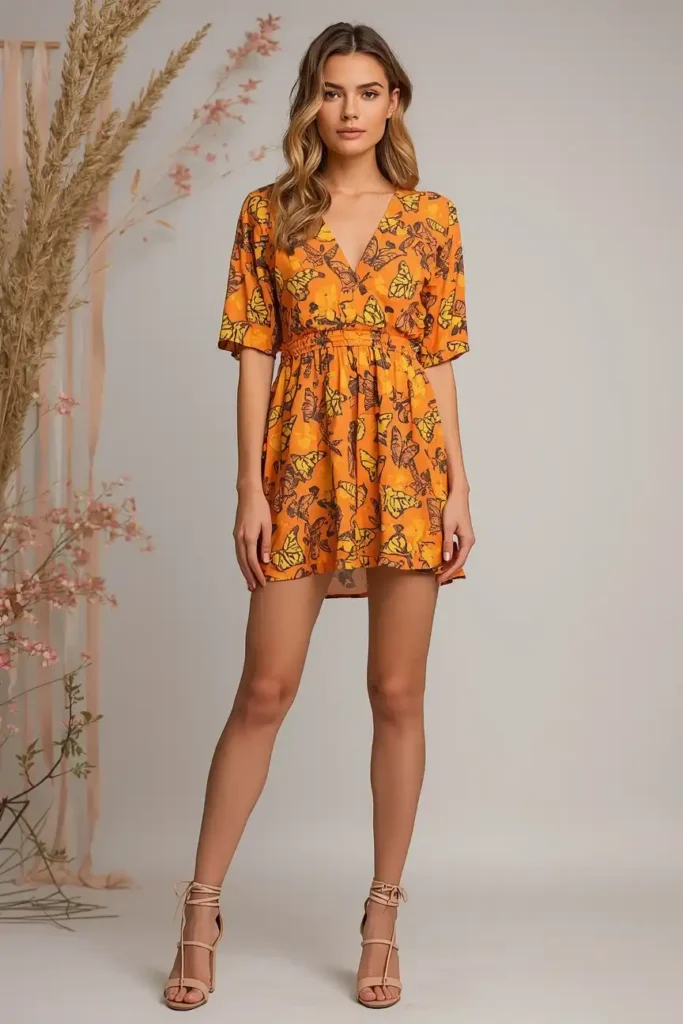 The Butterfly Print Mini Dress Moment