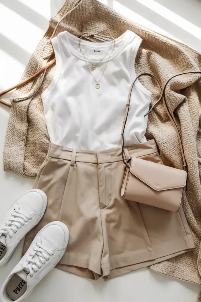 The Casual Shorts and Tank Combo That Feels Put Together