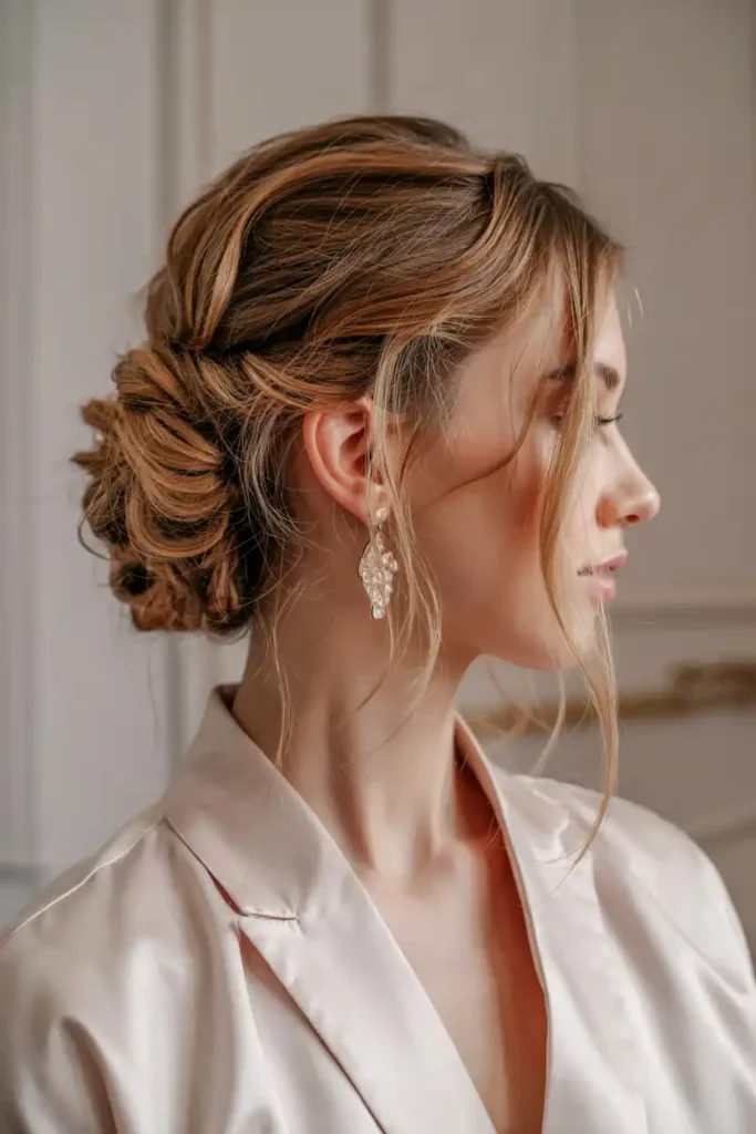The Polished Side-Swept Updo