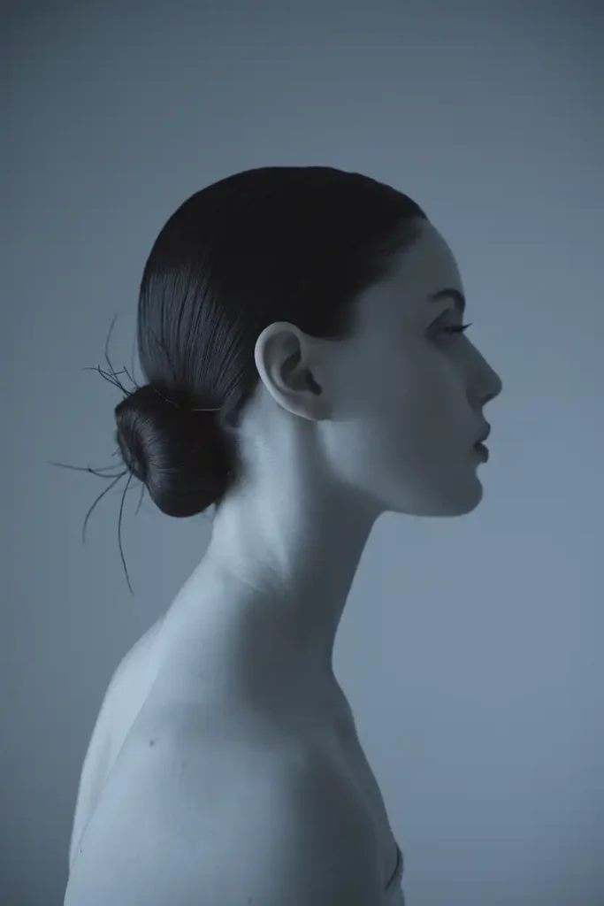 The Sleek Low Bun for a Clean and Elongated Look