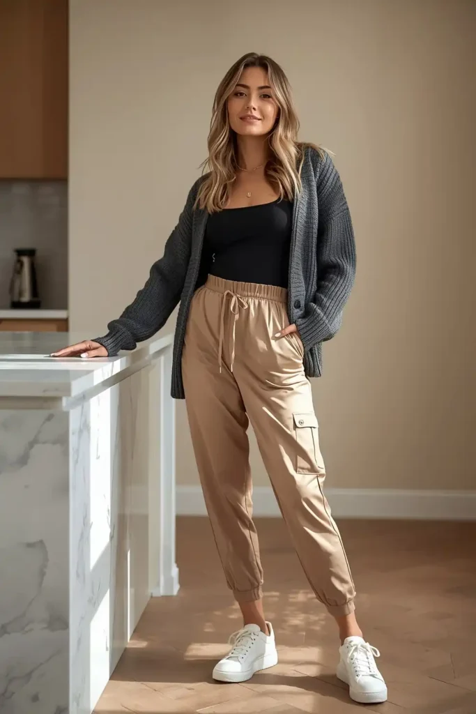 The Slip Skirt and Chunky Knit