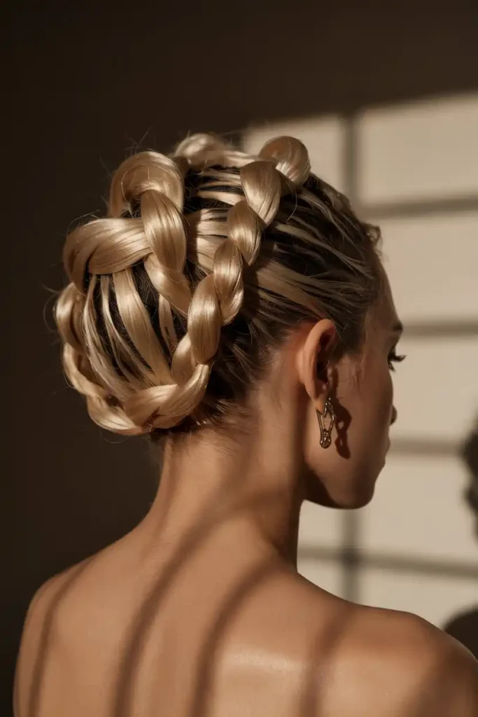 The Twisted Updo With a Modern Art Deco Vibe