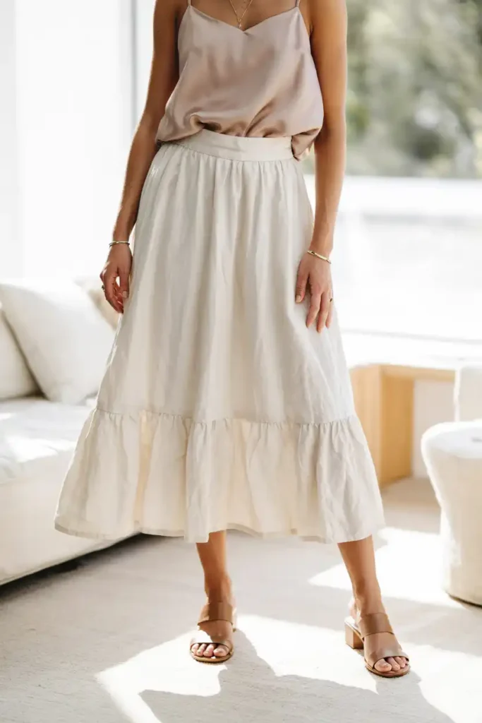 The White Linen Midi That Goes With Literally Everything