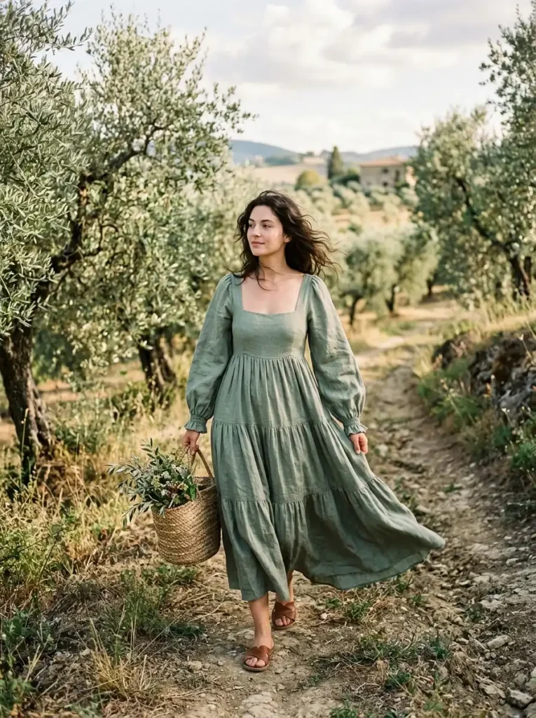 Tiered Peasant Dress