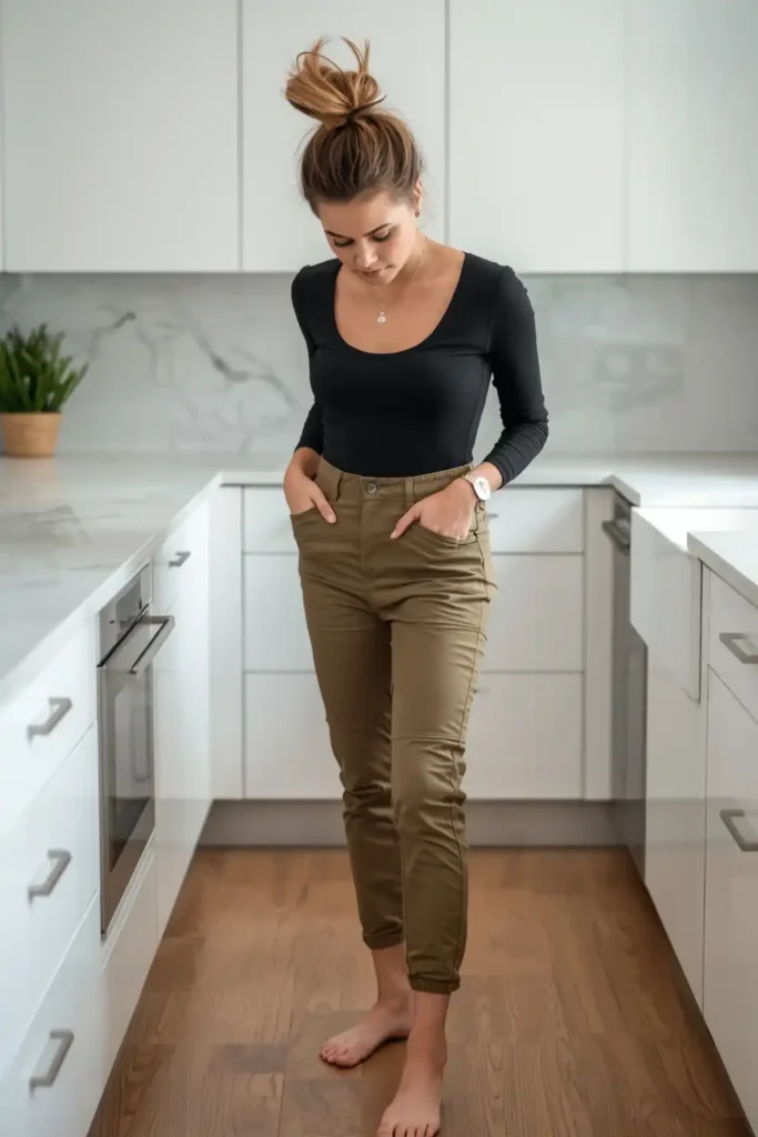 Utility Joggers and a Fitted Long Sleeve