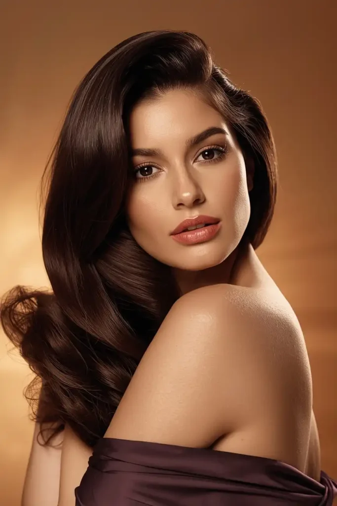 Voluminous Blowout With a Deep Side Part