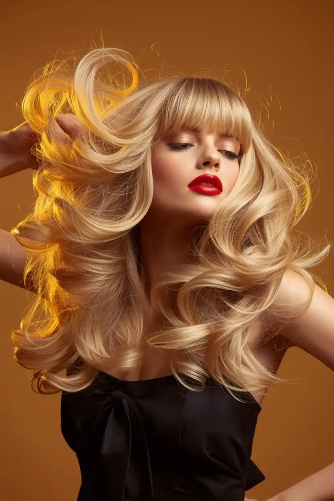 Voluminous Blowout with Wispy Front Pieces